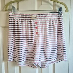 Life Is Good Striped Sleep Shorts